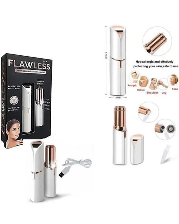 Skin care device with packaging and attachments on a white background